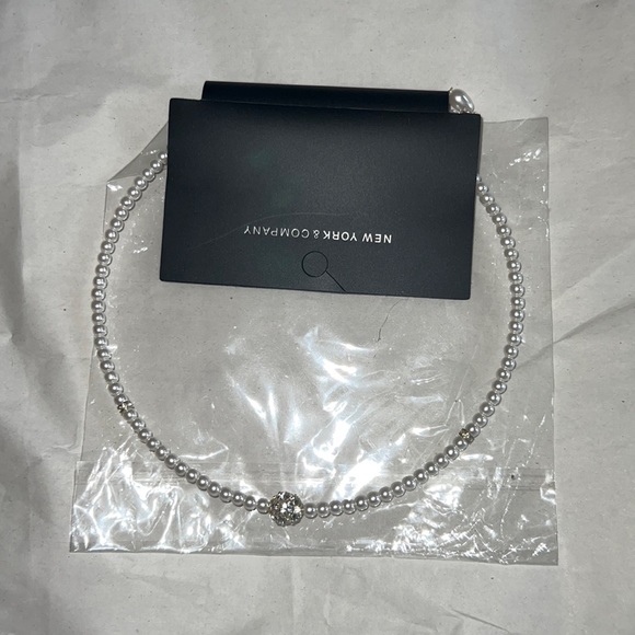 New York & Company Jewelry - NWT. New York and company choker, necklace, pearl beaded
